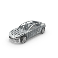 Tesla Model S Frame and Chassis PNG & PSD Images