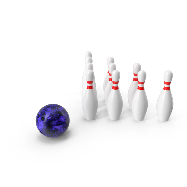 Bowling Ball and Pins PNG & PSD Images