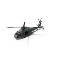 Sikorsky UH-60黑鹰直升机PNG和PSD图像