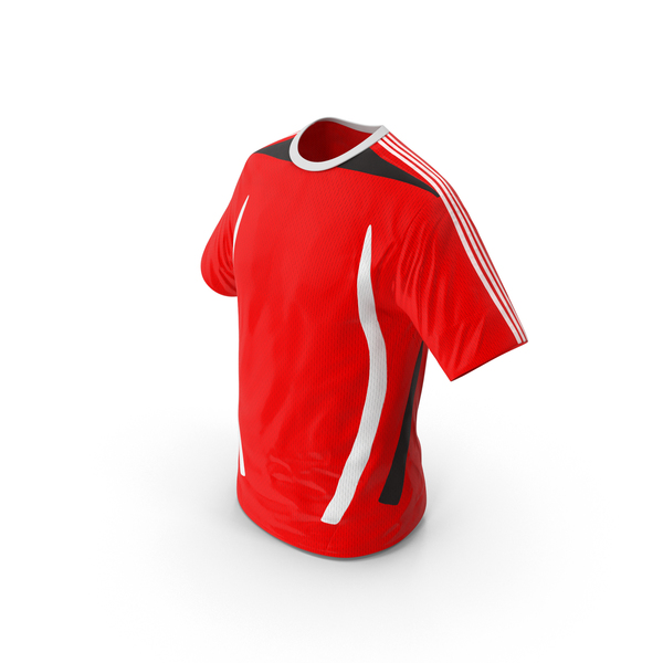 Red Soccer T-Shirt PNG & PSD Images
