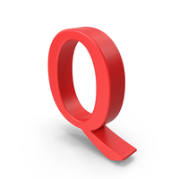 Red Capital Letter Q PNG & PSD Images