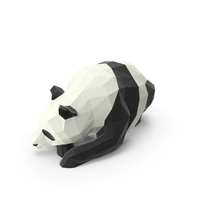Low Poly Panda PNG & PSD Images