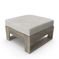Square Outdoor Ottoman Taupe PNG & PSD Images