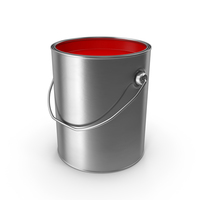 Open Metal Paint Can Red PNG & PSD Images