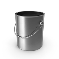 Open Metal Paint Can Black PNG & PSD Images