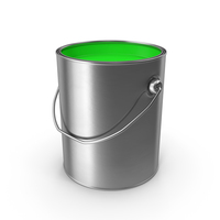 Open Metal Paint Can Green PNG & PSD Images