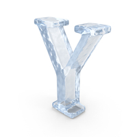 Ice Capital Letter Y PNG & PSD Images
