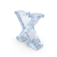 Ice Small Letter x PNG & PSD Images