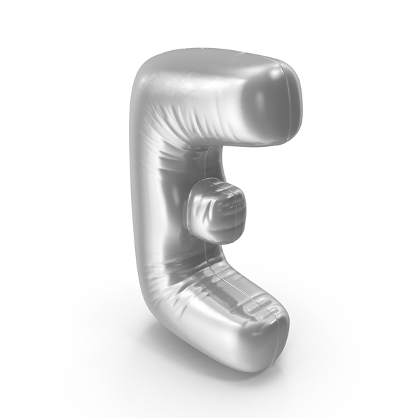 Foil Balloon Letter E PNG & PSD Images