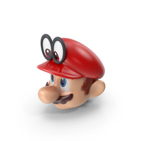 Mario Bros Head Odyssey PNG和PSD图像