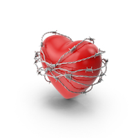Heart in Barbed Wire PNG & PSD Images