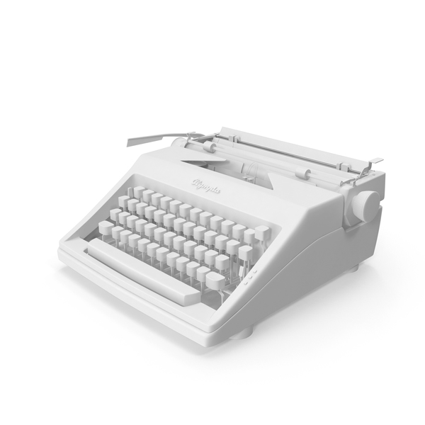 Monochrome Typewriter Olympia PNG & PSD Images