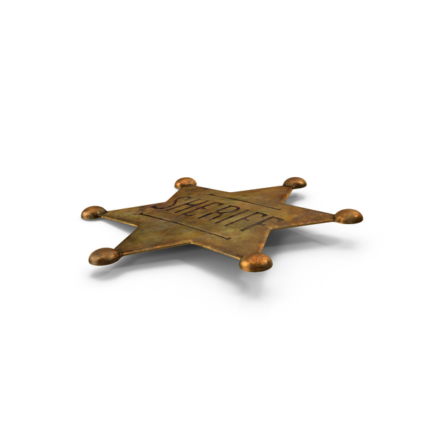 Dirty Sherrif Badge PNG & PSD Images