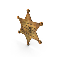 Dirty Sherrif Badge PNG & PSD Images