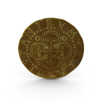 Gold Coin Dirty PNG & PSD Images