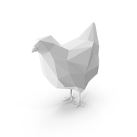 Low Poly Chicken PNG & PSD Images