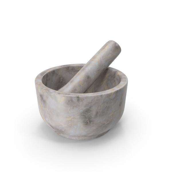 White Marble Mortar and Pestle PNG & PSD Images