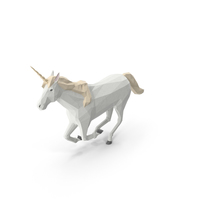 Low Poly Unicorn PNG & PSD Images