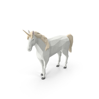 Low Poly Unicorn PNG & PSD Images