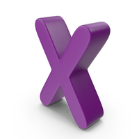 Purple Letter X PNG & PSD Images