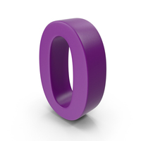 Purple Number 0 PNG & PSD Images