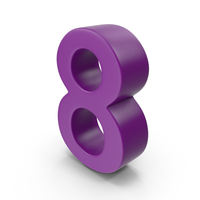 Purple Number 8 PNG & PSD Images