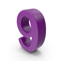 Purple Number 9 PNG & PSD Images