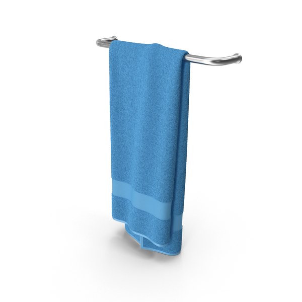 蓝色毛巾PNG和PSD图像