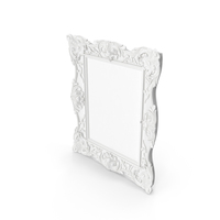 White Baroque Frame PNG & PSD Images
