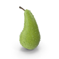 Pear with Water Droplets PNG & PSD Images