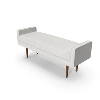Mid-Century Modern Bench PNG & PSD Images