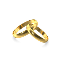 Gold Ring Pair PNG & PSD Images