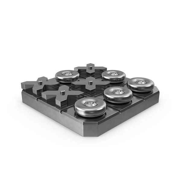 Tic Tac Toe Steel Board Game PNG & PSD Images