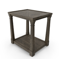 Transitional Side Table PNG & PSD Images