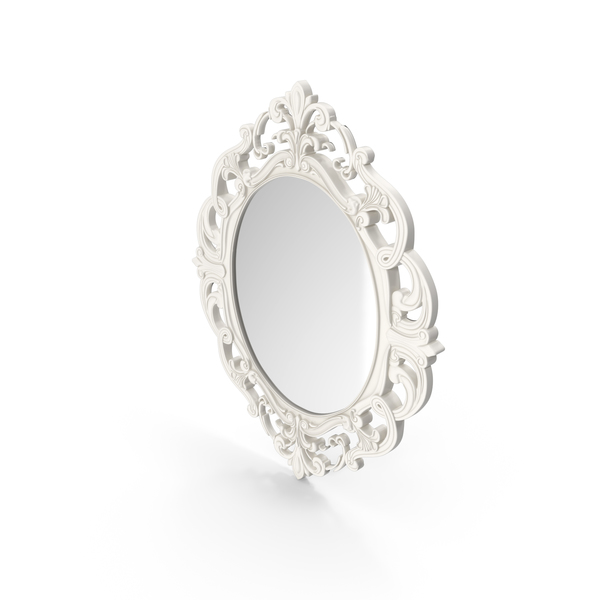 White Oval Mirror PNG & PSD Images