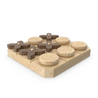 Wooden Tic Tac Toe Game PNG & PSD Images
