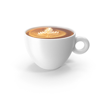 White Cup With Cappuccino PNG & PSD Images