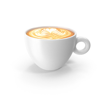 White Cup With Cappuccino PNG & PSD Images