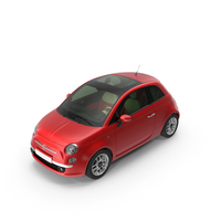 Fiat 500 Red PNG & PSD Images