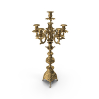 Baroque Candle Holder PNG & PSD Images
