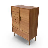 Mid-Century Modern Wardrobe PNG & PSD Images