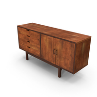 Mid-Century Modern Sideboard PNG & PSD Images