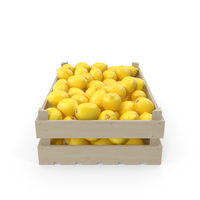 Fruit Crate With Lemons PNG & PSD Images