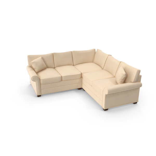 Traditonal Sectional Sofa PNG & PSD Images