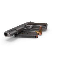 M1911 Pistol Filler Bullets PNG & PSD Images