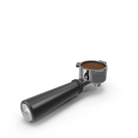 Portafilter and Ground Coffee PNG & PSD Images