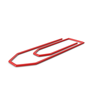 Red Paper Clip PNG & PSD Images