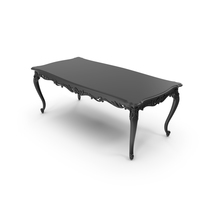 Black Absolom Roche Baroque Dining Table PNG & PSD Images