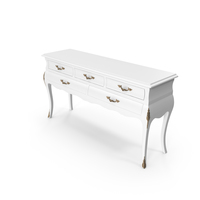 White Tonin Casa  Console Table PNG & PSD Images