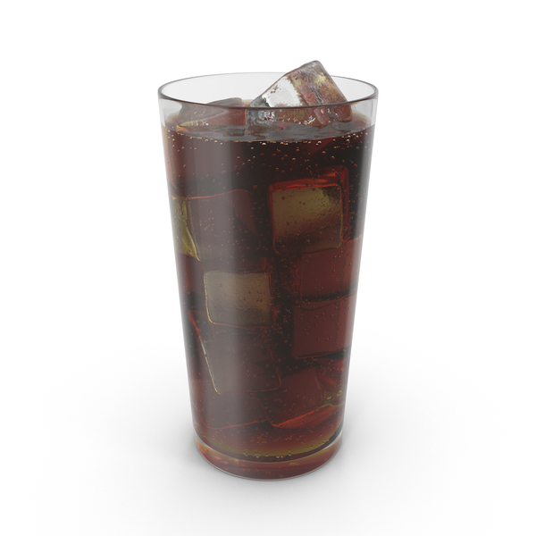 Glass With Cola and Ice PNG & PSD Images